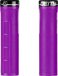 Paire de Grips Deity Knuckleduster 132 mm Violet