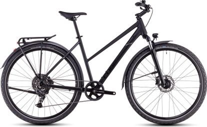 Cube Nature One Allroad Trapeze Hybrid Bike Shimano Essa 8S 700 mm Schwarz 2025