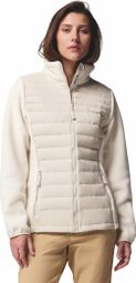 Chaqueta de pluma Columbia Hybrid Juniper Peak Blanco, Mujer