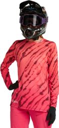 Langarmtrikot Damen Dharco Race Val Di Sole Rosa/Orange