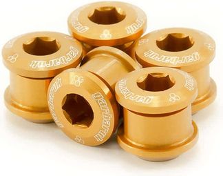 Juego de 5 tornillos para placa Garbaruk M8 x 0,75 Oro