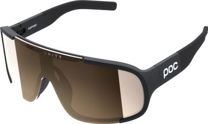 Poc Aspire Glasses Black - Clarity Trail Partly Sunny Silver lenses