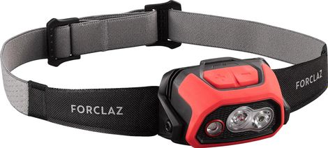 Linterna frontal recargable Forclaz HL900 de 600 lúmenes Rojo/Negro