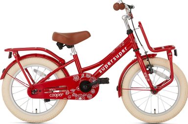 Vélo enfant SuperSuper Cooper - 16 pouces - Rouge