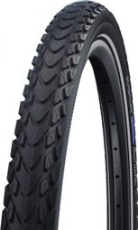 Pneu Schwalbe Marathon Mondial 700 mm Tubetype Souple DoubleDefense V-Guard Addix Flancs Reflex E-Bike E-25