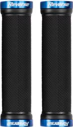 Paire de Grips Reverse 29mm Lock On Noir/Bleu