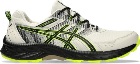 Asics Gel-Venture 9 Trailschoenen Beige/Zwart/Geel Heren