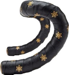 Supacaz Super Sticky Kush Galaxy Ruban Gold Print w/Ano Gold Plugs