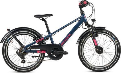 S’COOL troX pro  vélo enfant  7 vitesses  Bleu foncé/Rose