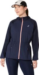Asics Road Packable Windjack Blauw Dames
