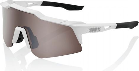 Lunettes 100% Speedcraft XS Blanc Mat - Verre HiPer Miror Silver