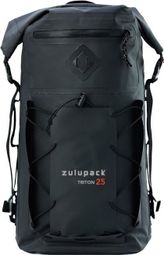 Sac à dos étanche poche à eau 25L noir Zulupack