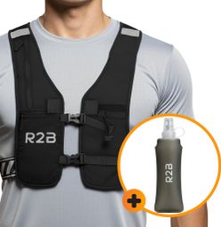 Gilet d'hydratation avec Bouteille Soupple (500 ML) - Running vest + Soft Flask
