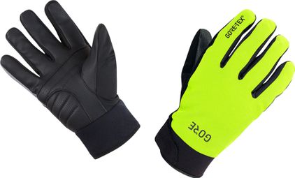 Paire de Gants GORE Wear C5 Gore-Tex Jaune Fluo Noir