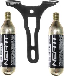 Neatt Porta Cartuccia CO2 Nero + Cartuccia Neatt CO2 16 g (x2)