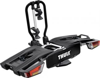 Thule EasyFold XT F Fix4Bike Gancio Traino Portabici 13 Pin - 2 Bici (Compatibili E-Bike) Nero Argento