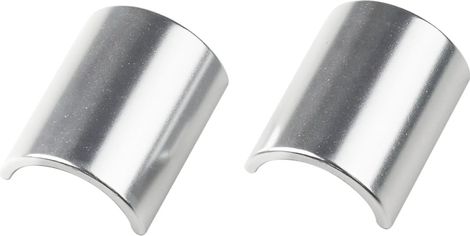 Cales de Guidon en Alliage VéloOrange pour 31.8 à 25.4mm Argent