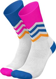 Calcetines Incylence Running Volts Blanco/Azul/Rosa