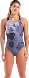 Bañador de una pieza Arena Depth negro para mujer 