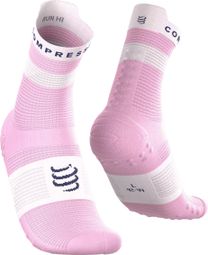 Compressport Pro Racing V4.0 Run Socks in High Violet/White