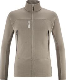 Millet Fusion Grid Fleece Beige Herren