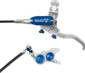 Hope Tech4 EVO GR4 Voorrem Zilver/Blauw Standaard Slang