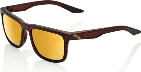 100% Blake Brille - Matte Rootbeer - Gold