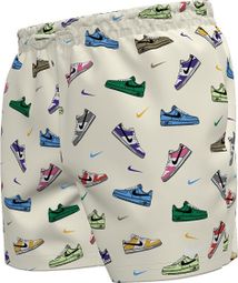 Men's Nike Swim Breaker Beige/Multicolor Shorts