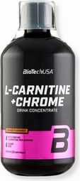 L-carnitine+chrome (500ml) - Biotech Usa - Orange -  L-carnitine