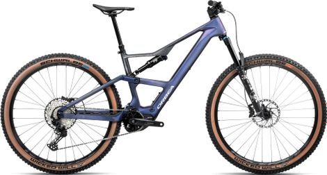 VTT Électrique Tout-Suspendu Orbea Rise SL M20 Shimano SLX 12V 630 Wh 29'' Bleu Tanzanite Carbon View 2025