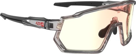 Lunettes AZR Kromic Pro Race RX Crystal Noir verni/Noir/Écran Kromic irisé rouge multicouche