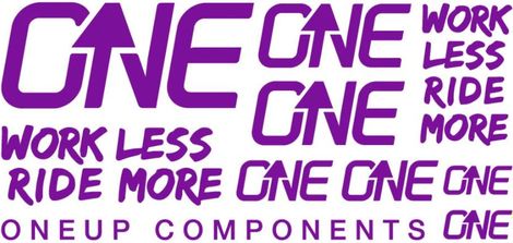 Oneup Purple Stickers Kit