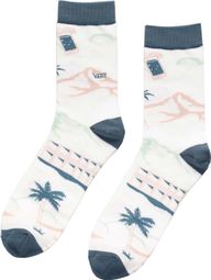 Vans Classic Print 3/4 Crew White Socks