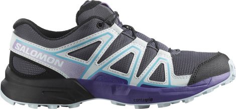 Salomon Speedcross Children's Trail Shoes Grey/Blue