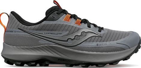 Saucony Peregrine 13 GTX Trail Shoes Gray Black
