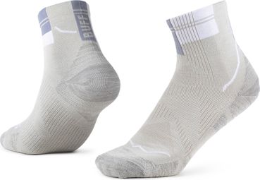 Buff Coolnet Quarter CQ Sokken Grijs/Beige