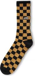 Vans Checkerboard Crew II Socken Braun