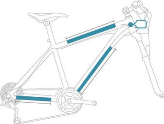 Kit Protezioni CLEARPROTECT Invisibili per bici Telaio Mat Type Pack L