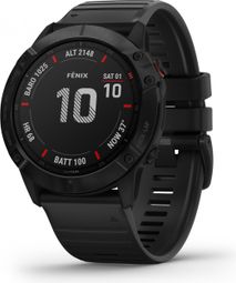 Garmin fenix 6X Pro GPS Horloge Zwart met Zwarte Polsband