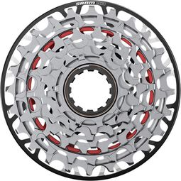 Sram XX DH T-Type XS-797 7V (XDSLIM) cassette, zilver