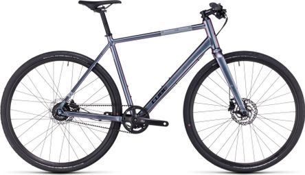 Vélo Fitness Cube Hyde Race Shimano Alfine 8V Courroie 700 mm Bleu Violet Galactic 2023