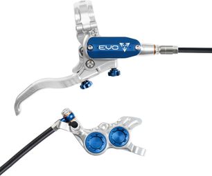 Frein Arrière Hope Tech4 EVO GR4 Argent / Bleu Durite Standard