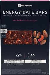 Barres énergétiques Dattes Decathlon Nutrition Fruits rouges - 10x35g