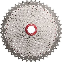 Cassette VTT 11V SUNRACE CS-MX8 Argent Rouge