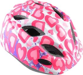 Casque pour enfants polisport coeurs polisport hartjes pink