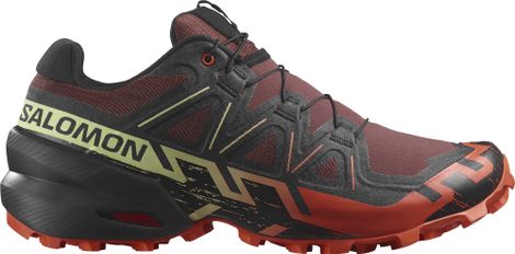 Salomon Speedcross 6 Trail Shoes Red/Black/Green