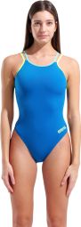 Arena Solid Blue/Green Double Cross Back Women's Swimsuit