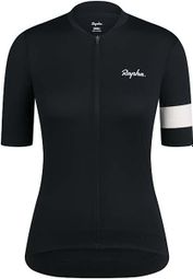 Maillot manches courtes Femme Rapha Core Lightweight Noir/Blanc 