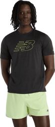 New Balance RC Essential Graphic v2 T-shirt met korte mouwen, zwart, heren