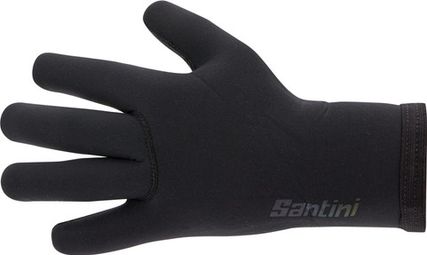 Lange Winterhandschuhe Santini Shield Schwarz
